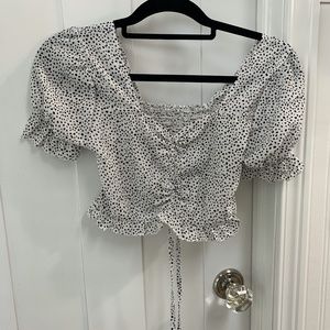 SHEIN Polka Dot Crop Top